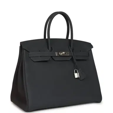 HERMÈS Hermes Birkin 35 Ardoise Togo Palladium Hardware | Thumbnail 2 HERMÈS Hermes Birkin 35 Ardoise Togo Palladium Hardware | Thumbnail 2