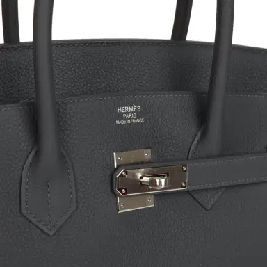 HERMÈS Hermes Birkin 35 Ardoise Togo Palladium Hardware | Thumbnail 7 HERMÈS Hermes Birkin 35 Ardoise Togo Palladium Hardware | Thumbnail 7
