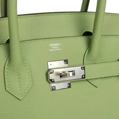 HERMÈS Hermes Birkin Sellier 30 Vert Criquet Epsom Palladium Hardware | Thumbnail 7 HERMÈS Hermes Birkin Sellier 30 Vert Criquet Epsom Palladium Hardware | Thumbnail 7