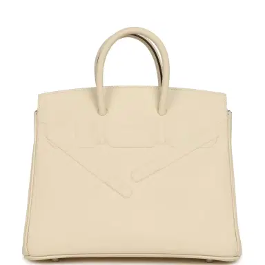 HERMÈS Hermes Birkin Shadow 25 Nata Swift Palladium Hardware | Thumbnail 1 HERMÈS Hermes Birkin Shadow 25 Nata Swift Palladium Hardware | Thumbnail 1