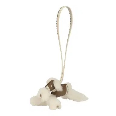 HERMÈS Hermes Budy Rock Charm Ecru, Etoupe, Craie and Gris Etain Milo Lambskin and Merino Wool | Thumbnail 5 HERMÈS Hermes Budy Rock Charm Ecru, Etoupe, Craie and Gris Etain Milo Lambskin and Merino Wool | Thumbnail 5