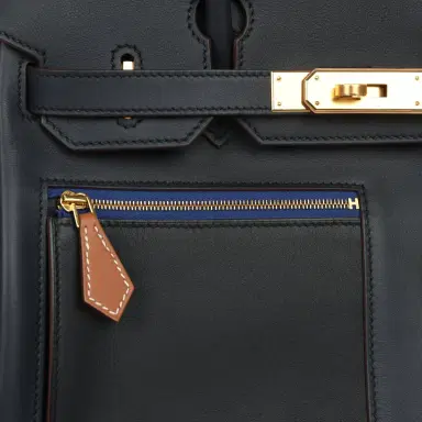 HERMÈS Hermes Colormatic Birkin 30 Bleu Navy, Black, Chai, Etoupe and Gold Swift Gold Hardware | Thumbnail 7 HERMÈS Hermes Colormatic Birkin 30 Bleu Navy, Black, Chai, Etoupe and Gold Swift Gold Hardware | Thumbnail 7