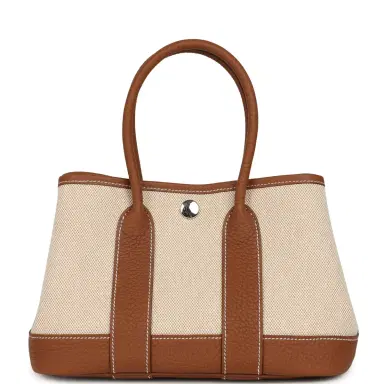 HERMÈS Hermes Garden Party Neo 23 Beige-Ecru Toile H Canvas and Gold Negonda Palladium Hardware | Thumbnail 1 HERMÈS Hermes Garden Party Neo 23 Beige-Ecru Toile H Canvas and Gold Negonda Palladium Hardware | Thumbnail 1