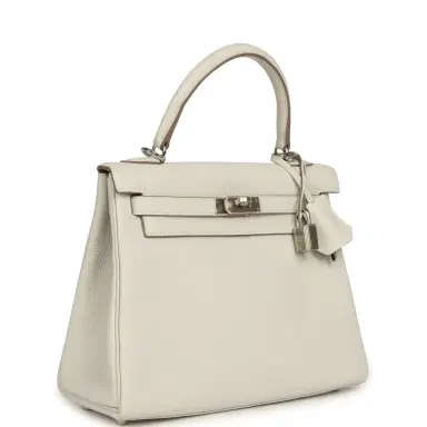 HERMÈS Hermes Kelly Retourne 25 Gris Pale Togo Palladium Hardware | Thumbnail 2 HERMÈS Hermes Kelly Retourne 25 Gris Pale Togo Palladium Hardware | Thumbnail 2