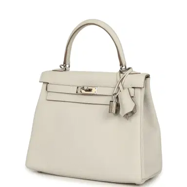 HERMÈS Hermes Kelly Retourne 25 Gris Pale Togo Palladium Hardware | Thumbnail 5 HERMÈS Hermes Kelly Retourne 25 Gris Pale Togo Palladium Hardware | Thumbnail 5