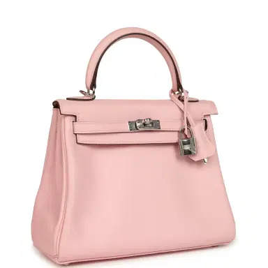 HERMÈS Hermes Kelly Retourne 25 Rose Sakura Swift Palladium Hardware | Thumbnail 2 HERMÈS Hermes Kelly Retourne 25 Rose Sakura Swift Palladium Hardware | Thumbnail 2