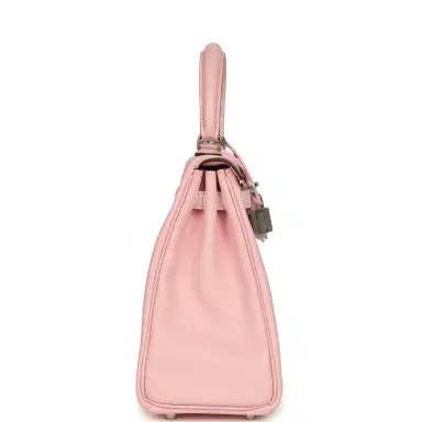 HERMÈS Hermes Kelly Retourne 25 Rose Sakura Swift Palladium Hardware | Thumbnail 3 HERMÈS Hermes Kelly Retourne 25 Rose Sakura Swift Palladium Hardware | Thumbnail 3