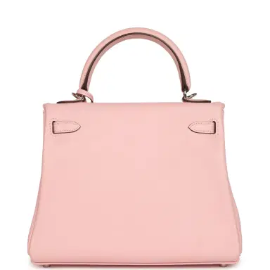 HERMÈS Hermes Kelly Retourne 25 Rose Sakura Swift Palladium Hardware | Thumbnail 4 HERMÈS Hermes Kelly Retourne 25 Rose Sakura Swift Palladium Hardware | Thumbnail 4