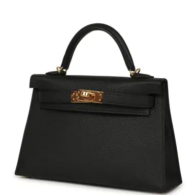 HERMÈS Hermes Kelly Sellier 20 Black Epsom Gold Hardware | Thumbnail 5 HERMÈS Hermes Kelly Sellier 20 Black Epsom Gold Hardware | Thumbnail 5