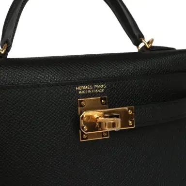HERMÈS Hermes Kelly Sellier 20 Black Epsom Gold Hardware | Thumbnail 7 HERMÈS Hermes Kelly Sellier 20 Black Epsom Gold Hardware | Thumbnail 7