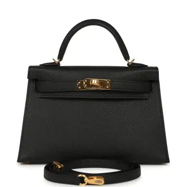 HERMÈS Hermes Kelly Sellier 20 Black Epsom Gold Hardware | Thumbnail 1 HERMÈS Hermes Kelly Sellier 20 Black Epsom Gold Hardware | Thumbnail 1
