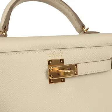 HERMÈS Hermes Kelly Sellier 20 Craie Epsom Gold Hardware | Thumbnail 7 HERMÈS Hermes Kelly Sellier 20 Craie Epsom Gold Hardware | Thumbnail 7