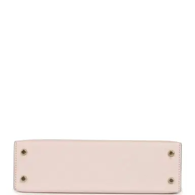 HERMÈS Hermes Special Order (HSS) Kelly Sellier 20 Mauve Pale and Gris Perle Chevre Mysore Permabrass Hardware | Thumbnail 6 HERMÈS Hermes Special Order (HSS) Kelly Sellier 20 Mauve Pale and Gris Perle Chevre Mysore Permabrass Hardware | Thumbnail 6