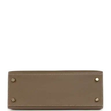 HERMÈS Pre-owned Hermes Kelly Sellier 25 Etoupe Epsom Gold Hardware | Thumbnail 6 HERMÈS Pre-owned Hermes Kelly Sellier 25 Etoupe Epsom Gold Hardware | Thumbnail 6