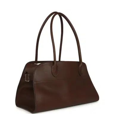 The Row The Row Margaux Shoulder 12 Deep Brown Saddle Silver Hardware | Thumbnail 2 The Row The Row Margaux Shoulder 12 Deep Brown Saddle Silver Hardware | Thumbnail 2