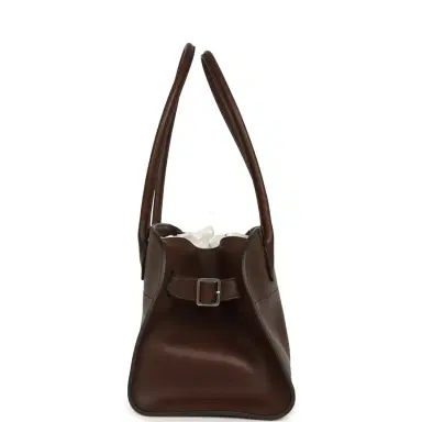 The Row The Row Margaux Shoulder 12 Deep Brown Saddle Silver Hardware | Thumbnail 3 The Row The Row Margaux Shoulder 12 Deep Brown Saddle Silver Hardware | Thumbnail 3