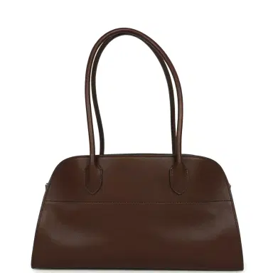 The Row The Row Margaux Shoulder 12 Deep Brown Saddle Silver Hardware | Thumbnail 4 The Row The Row Margaux Shoulder 12 Deep Brown Saddle Silver Hardware | Thumbnail 4