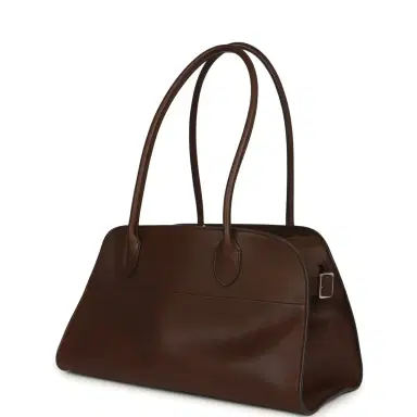 The Row The Row Margaux Shoulder 12 Deep Brown Saddle Silver Hardware | Thumbnail 5 The Row The Row Margaux Shoulder 12 Deep Brown Saddle Silver Hardware | Thumbnail 5