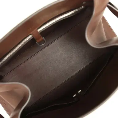 The Row The Row Margaux Shoulder 12 Deep Brown Saddle Silver Hardware | Thumbnail 7 The Row The Row Margaux Shoulder 12 Deep Brown Saddle Silver Hardware | Thumbnail 7