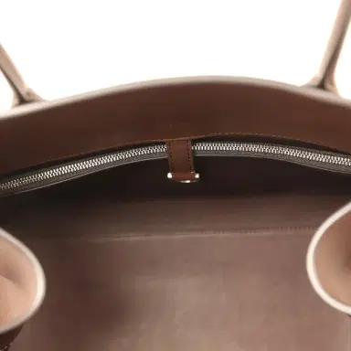 The Row The Row Margaux Shoulder 12 Deep Brown Saddle Silver Hardware | Thumbnail 9 The Row The Row Margaux Shoulder 12 Deep Brown Saddle Silver Hardware | Thumbnail 9