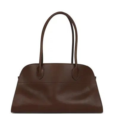 The Row The Row Margaux Shoulder 12 Deep Brown Saddle Silver Hardware | Thumbnail 1 The Row The Row Margaux Shoulder 12 Deep Brown Saddle Silver Hardware | Thumbnail 1