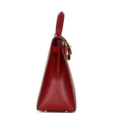 HERMÈS Vintage Hermes Kelly Sellier 32 Rouge Vif Box Gold Hardware | Thumbnail 3 HERMÈS Vintage Hermes Kelly Sellier 32 Rouge Vif Box Gold Hardware | Thumbnail 3