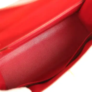 HERMÈS Vintage Hermes Kelly Sellier 32 Rouge Vif Box Gold Hardware | Thumbnail 8 HERMÈS Vintage Hermes Kelly Sellier 32 Rouge Vif Box Gold Hardware | Thumbnail 8