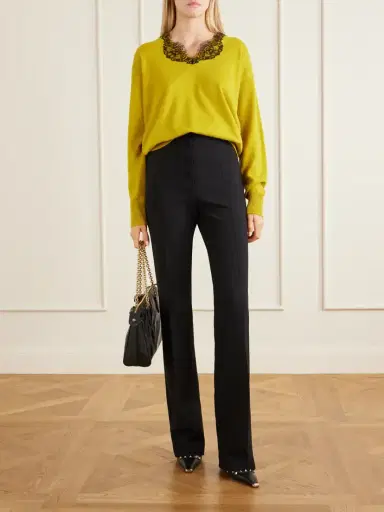 Valentino Garavani Wool-blend Straight-leg Pants | Thumbnail 2 Valentino Garavani Wool-blend Straight-leg Pants | Thumbnail 2