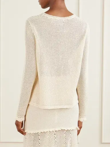 ESCVDO Mural Crocheted Cotton Blouse | Thumbnail 4 ESCVDO Mural Crocheted Cotton Blouse | Thumbnail 4