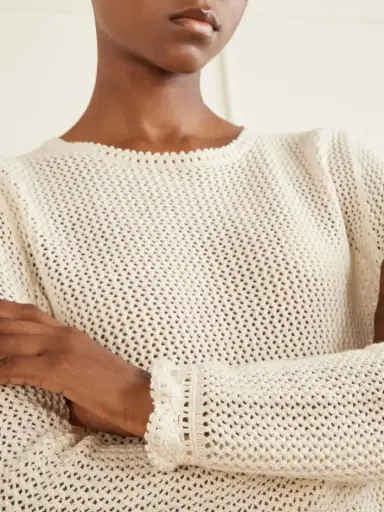 ESCVDO Mural Crocheted Cotton Blouse | Thumbnail 5 ESCVDO Mural Crocheted Cotton Blouse | Thumbnail 5