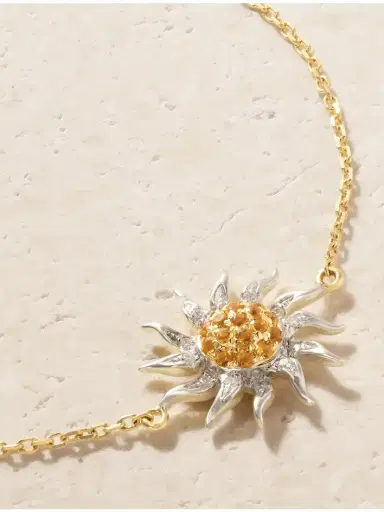 Yvonne Léon Soleil 18-karat Yellow And White Gold, Citrine And Diamond Bracelet | Thumbnail 4 Yvonne Léon Soleil 18-karat Yellow And White Gold, Citrine And Diamond Bracelet | Thumbnail 4