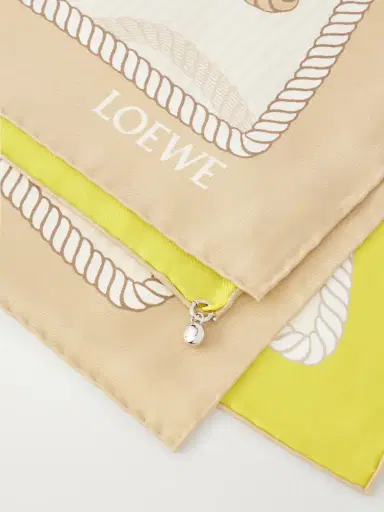 Loewe Printed Silk Scarf | Thumbnail 3 Loewe Printed Silk Scarf | Thumbnail 3