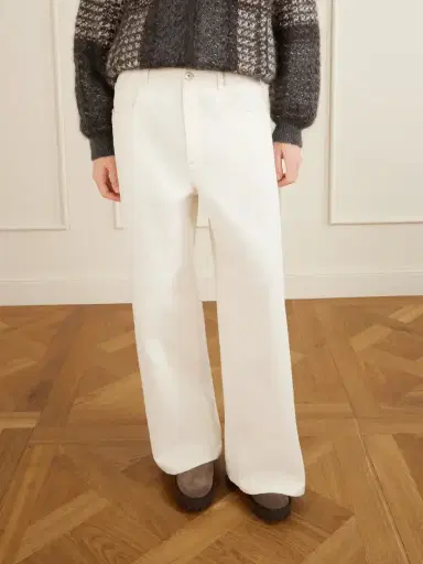 Brunello Cucinelli Embellished High-rise Wide-leg Jeans | Thumbnail 3 Brunello Cucinelli Embellished High-rise Wide-leg Jeans | Thumbnail 3