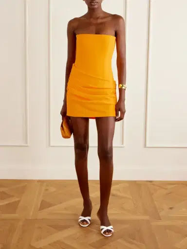 Alex Perry Strapless Draped Crepe Mini Dress | Thumbnail 2 Alex Perry Strapless Draped Crepe Mini Dress | Thumbnail 2