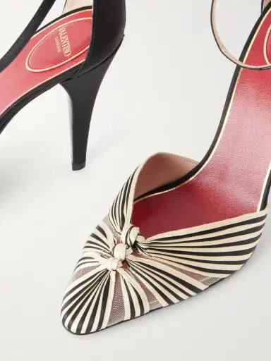 Valentino Garavani Annine 100 Satin Pumps | Thumbnail 5 Valentino Garavani Annine 100 Satin Pumps | Thumbnail 5