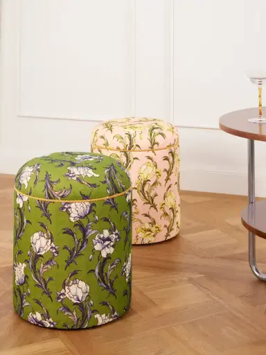 La DoubleJ Babà Floral-printed Canvas Pouf | Thumbnail 2 La DoubleJ Babà Floral-printed Canvas Pouf | Thumbnail 2