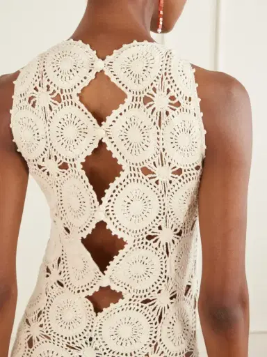 ESCVDO Siula Crocheted Cotton Halterneck Maxi Dress | Thumbnail 5 ESCVDO Siula Crocheted Cotton Halterneck Maxi Dress | Thumbnail 5