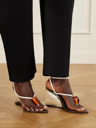Alaïa Invisible 90 Embellished Leather Sandals | Thumbnail 2 Alaïa Invisible 90 Embellished Leather Sandals | Thumbnail 2