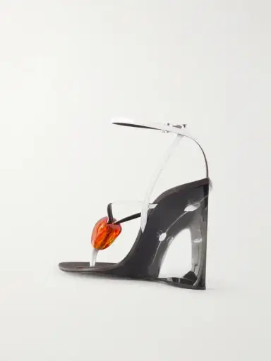 Alaïa Invisible 90 Embellished Leather Sandals | Thumbnail 3 Alaïa Invisible 90 Embellished Leather Sandals | Thumbnail 3