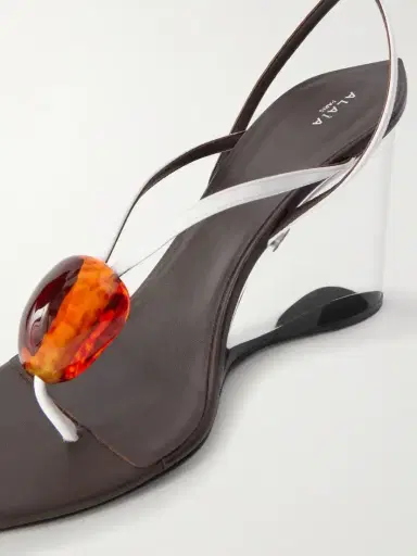 Alaïa Invisible 90 Embellished Leather Sandals | Thumbnail 5 Alaïa Invisible 90 Embellished Leather Sandals | Thumbnail 5