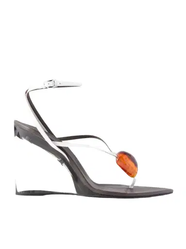 Alaïa Invisible 90 Embellished Leather Sandals | Thumbnail 1 Alaïa Invisible 90 Embellished Leather Sandals | Thumbnail 1