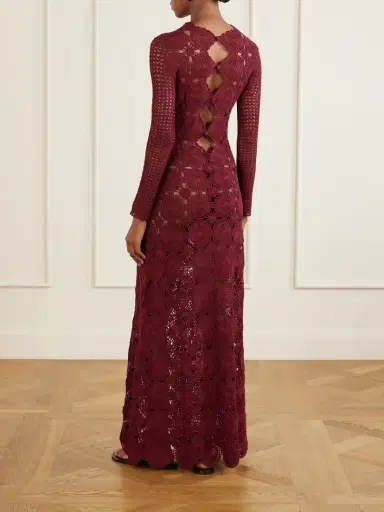 ESCVDO Siula Crocheted Cotton Maxi Dress | Thumbnail 3 ESCVDO Siula Crocheted Cotton Maxi Dress | Thumbnail 3