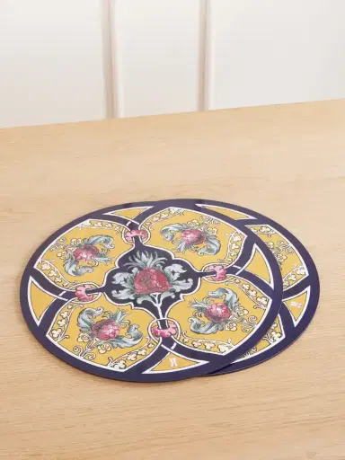 La DoubleJ Set Of Two Panted Wood Placemats | Thumbnail 1 La DoubleJ Set Of Two Panted Wood Placemats | Thumbnail 1