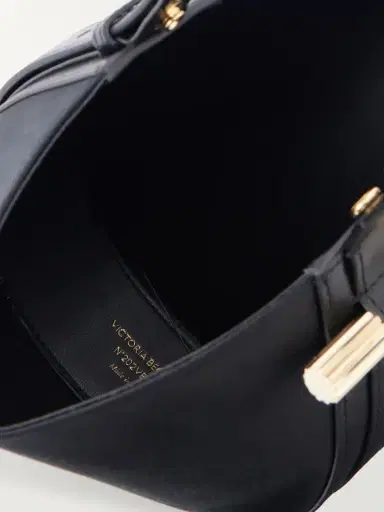 Victoria Beckham Portofina Dia Leather-trimmed Satin Clutch | Thumbnail 6 Victoria Beckham Portofina Dia Leather-trimmed Satin Clutch | Thumbnail 6