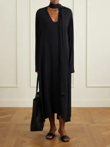 TOTEME Tie-detailed Woven Maxi Dress | Thumbnail 2 TOTEME Tie-detailed Woven Maxi Dress | Thumbnail 2