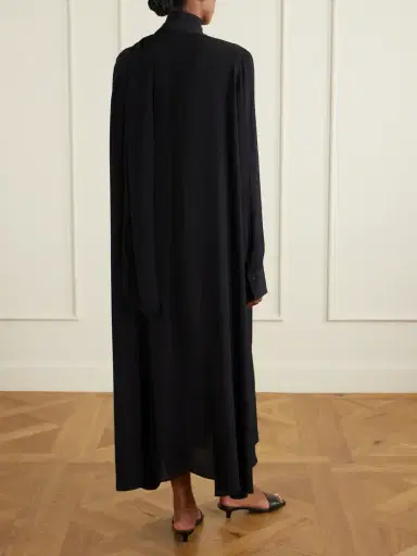 TOTEME Tie-detailed Woven Maxi Dress | Thumbnail 3 TOTEME Tie-detailed Woven Maxi Dress | Thumbnail 3