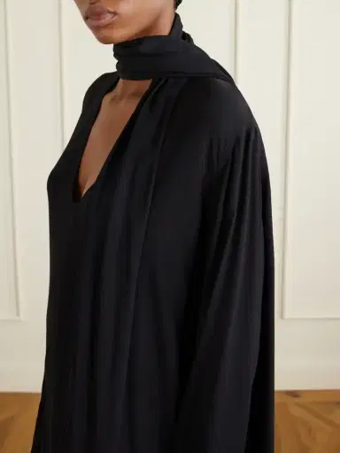 TOTEME Tie-detailed Woven Maxi Dress | Thumbnail 4 TOTEME Tie-detailed Woven Maxi Dress | Thumbnail 4