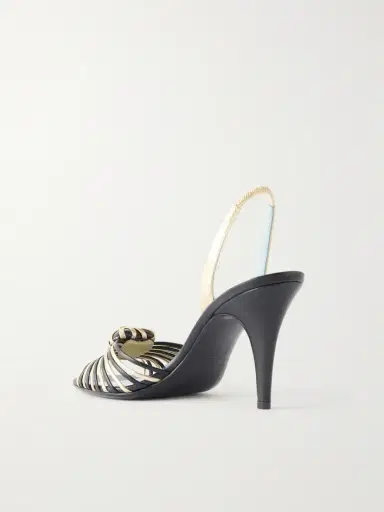Valentino Garavani Coeur Royal 85 Embellished Leather Sandals | Thumbnail 3 Valentino Garavani Coeur Royal 85 Embellished Leather Sandals | Thumbnail 3