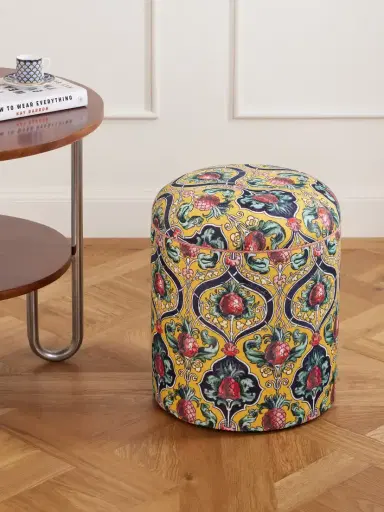 La DoubleJ Babà Printed Canvas Pouf | Thumbnail 2 La DoubleJ Babà Printed Canvas Pouf | Thumbnail 2