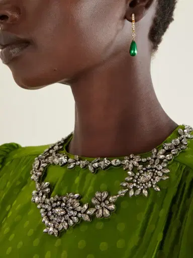 Valentino Garavani Gold-tone Beaded Crystal Earrings | Thumbnail 2 Valentino Garavani Gold-tone Beaded Crystal Earrings | Thumbnail 2